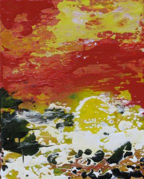 |-|Andernorts IV / Öl auf Leinwand, 2016 / 30 x 24