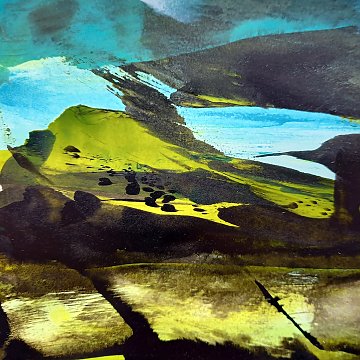 |+|Farbnotiz Nr.10 / Acryl auf Papier / 15 x 15