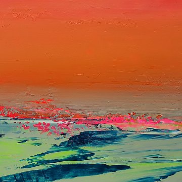 |+|Farbnotiz Nr.13 / Acryl auf Papier / 15 x 15