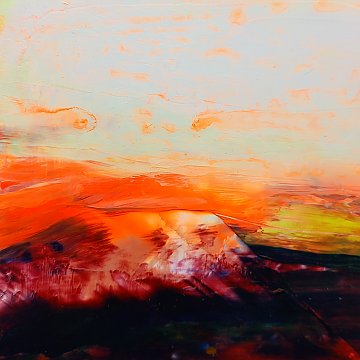 |+|Farbnotiz Nr.15 / Acryl auf Papier / 15 x 15