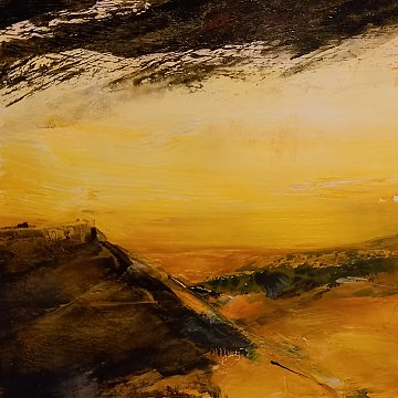 |+|Farbnotiz Nr.23 / Acryl auf Papier / 15 x 15