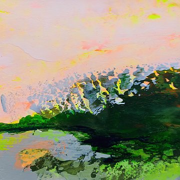 |+|Farbnotiz Nr.26 / Acryl auf Papier / 15 x 15