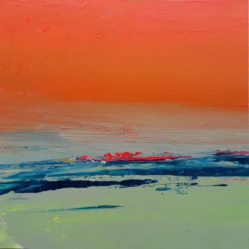 |+|Farbnotiz Nr.27 / Acryl auf Papier / 15 x 15