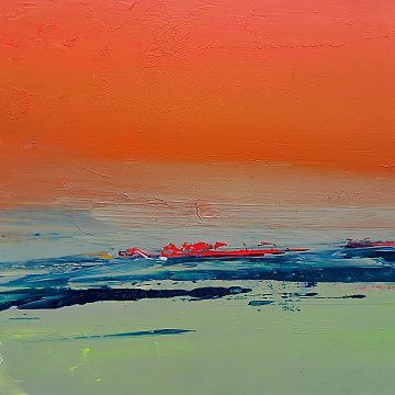 |+|Farbnotiz Nr.27 / Acryl auf Papier / 15 x 15