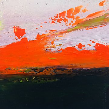 |+|Farbnotiz Nr.28 / Acryl auf Papier / 15 x 15