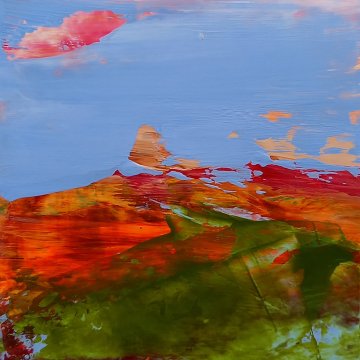 |+|Farbnotiz Nr.36 / Acryl auf Papier / 15 x 15