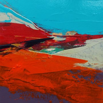|+|Farbnotiz Nr.4 / Acryl auf Papier / 15 x 15