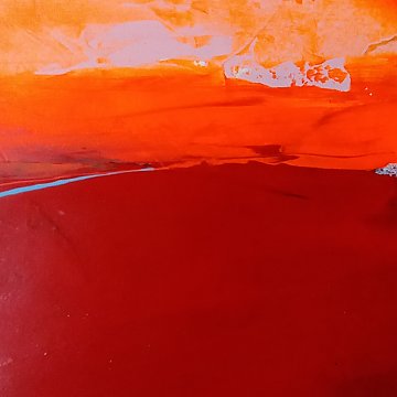 |+|Farbnotiz Nr.41 / Acryl auf Papier / 15 x 15