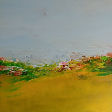 |+|Farbnotiz Nr.48 / Acryl auf Papier / 15 x 15