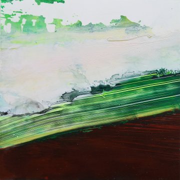|+|Farbnotiz Nr.6 / Acryl auf Papier / 15 x 15