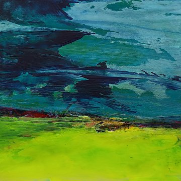 |+|Farbnotiz Nr.9 / Acryl auf Papier / 15 x 15