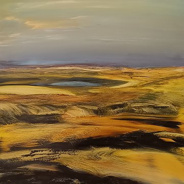 |+|Gesso10  / Öl auf Gessoplatte, 2023 / 40 x 40