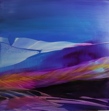 |+|Gesso3 / Öl auf Gessoplatte, 2023 / 30 x 30