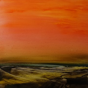 |-|Gesso4 / Öl auf Gessoplatte, 2023 / 30 x 30