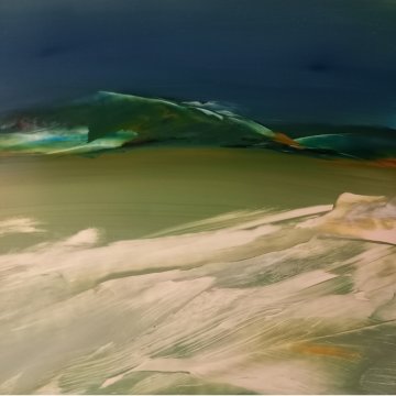 |+|Gestade2 / Öl auf Hi-Tech Papier, 2023 / 30 x 30