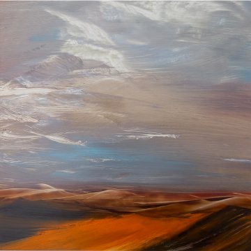 |+|Gestade4 / Öl auf Hi-Tech Papier, 2023 / 32 x 32