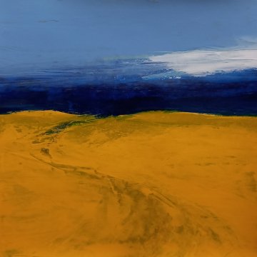 |+|Gestade 8 / Acryl auf Papier / 33 x 33