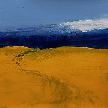 |+|Gestade 8 / Acryl auf Papier, 2023 / 33 x 33