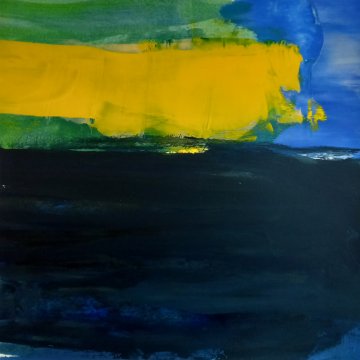 |+|Gestade 9 / Acryl auf Papier / 30 x 30