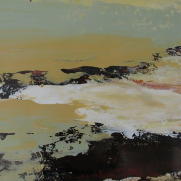 |+|Hügelland 11 / Acryl auf Papier / 33 x 33