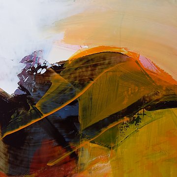 |+|Hügelland3 / Acryl auf Hi-Tech Papier, 2023 / 32 x 32