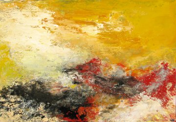 |+|Sonnensturm / Öl auf Leinwand / 80 x 100