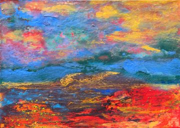 |+|Später der Abend / Öl auf Leinwand / 60 x 70