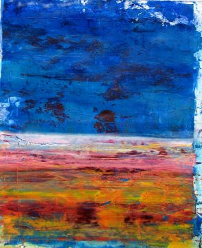 |+|Lohfeld  / Acryl und Öl auf Papier / 45 x 36