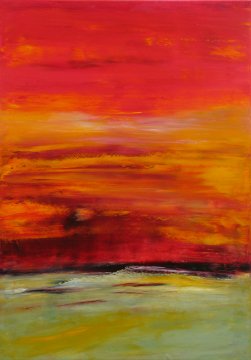 |+|Morgenröte / Öl auf Leinwand / 100 x 70