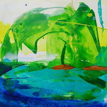 |+|St5 / Acryl aufSteinpapier, 2022 / 30 x 30