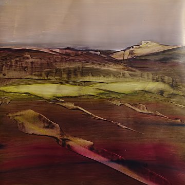 |+|Stpoe2 / Öl auf Steinpapier, 2023 / 30 x 30