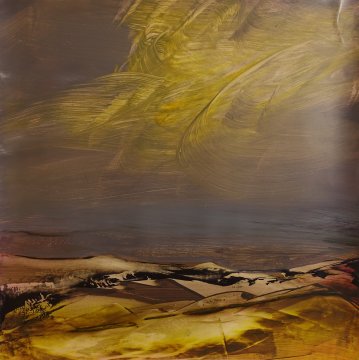 |+|Stpoe4 / Öl auf Steinpapier, 2023 / 30 x 30