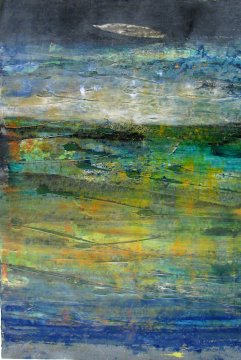 |+|Strom II   / Acryl und Öl auf Papier / 60 x 40