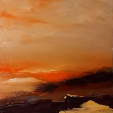 |-|Überall6  / Öl auf Leinwand, 2023 / 40 x 40