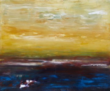 |+|Über der Tiefe / Öl auf Leinwand / 100 x 120