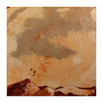 |+|InWachs10 / gewachstes Papier und Ölfarben, 2024 / 20 x 20