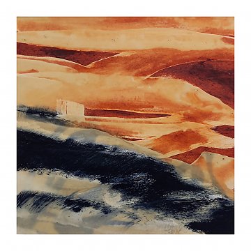 |+|InWachs12 / gewachstes Papier und Ölfarben, 2024 / 20 x 20