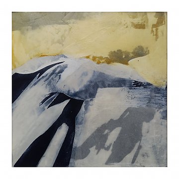 |+|InWachs13 / gewachstes Papier und Ölfarben, 2024 / 25 x 25