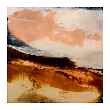 |+|InWachs15a / gewachstes Papier und Ölfarben, 2025 / 25 x 25