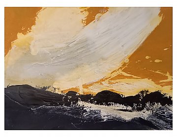 |+|InWachs29 / gewachstes Papier, Radierung und Ölfarbe, 2026 / 21 x 30