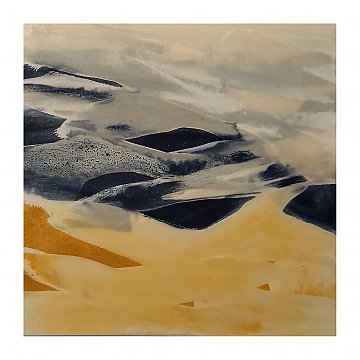 |+|InWachs3 / gewachstes Papier und Ölfarben, 2024 / 20 x 20