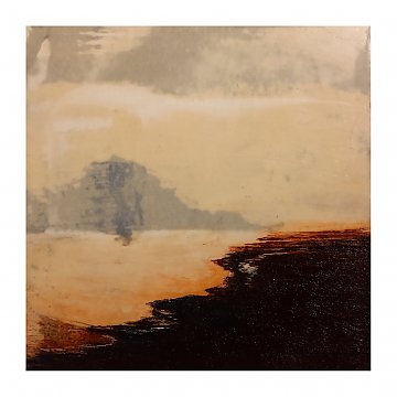 |+|InWachs5 / gewachstes Papier und Ölfarben, 2024 / 20 x 20