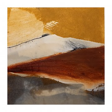 |+|InWachs5 / gewachstes Papier und Ölfarben, 2025 / 20 x 20