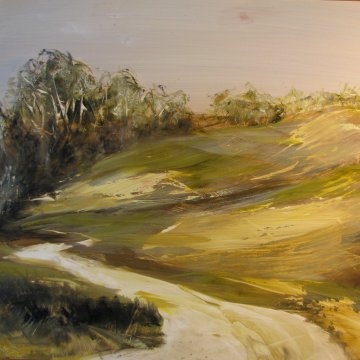 |+|Wisseler Dünen 4 / Öl auf Lana Vanguard, 2023 / 30 x 30